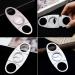 2 Pack Cigar Cutter with Protective Cover Stainless Steel Pocket Cigar Tool for Most Cigars (Silver) - Buy Online on GoSupps.com