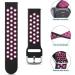 3 Pack Silicone Bands for Fitbit Versa 2/Versa/Lite/SE - Soft Breathable Sport Wristbands - Small Pack C - Black/Rose Purple, Black/Pink, Purple - Compatible with Fitbit Versa Smart Watch - Buy Online on GoSupps.com