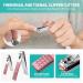 Professional Podiatrist-Approved Large Nail Clippers for Thick & Ingrown Toenails - Stainless Steel Pedicure Tool Set for Men, Women & Seniors - Sharp Curved Blade for Precise Grooming (Pink) - Buy Online on GoSupps.com