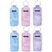 Prasacco 6 Pieces Marble Chapstick Holder Keychain Lipstick Holder for Women Lip Balm Holder for Lipstick Chapstick Sleeve Pouch Lip Gloss Pocket for Chapstick Tracker Safeguard Travel Accessories