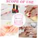 VINTORKY Nail Art Brush Cup Art Plate Crystal Glass Pink Square 5.70X5.40X5.40CM Pink - Buy Online on GoSupps.com