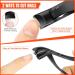 DRMODE Nail Clippers for Thick Nails with Catcher - Wide Opening Precision Clipper for Men and Women - Heavy Duty Angled Head Black - Buy Online on GoSupps.com
