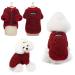Tineer pet doggy winter lamb Kashmir coat warm outdoor fleece dogFleece feed sweater jacket vest for small medium -sized dogs (m red) m red red