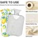 Watercolor Lemon Heat Bottle with Cover - 2L Hot Water Bag for Pain Relief Headaches & Back Pain - Buy Online on GoSupps.com