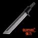 Tanto Blank Blade for Knifemaking | T10A Damascus San Mai Full Tang | DIY Custom Knife Blade for Outdoor & Camping (Includes Guard) - Buy Online on GoSupps.com
