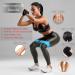 Islero Fitness EVO Resistance Band - Non Slip Premium Fabric Design - Ideal for Leg, Booty, Glutes, Hips, Yoga - Single Band in Aqua Blue - Buy Online on GoSupps.com