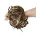 GIRLSHOW Messy Curly Big Hair Scrunchies 2.82oz Synthetic Hair Bun Extensions - Ash Blonde & Medium Golden Brown Mixed Updo for Women/Girls - Buy Online on GoSupps.com