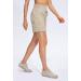 Obla Women's High Waisted Hiking Cargo Shorts - Quick Dry 7 Inch Golf Shorts with Zipper Pockets | Summer Athletic Wear for Women - Khaki, Medium - Buy Online on GoSupps.com