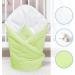 Newborn Cotton Swaddle Wrap Blanket in Green - 0 to 3 Months | Soft Sleeping Bag for Baby - Buy Online on GoSupps.com