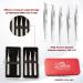 Dillore Lash Tweezers Set - 5 Professional Stainless Steel Precision Tweezers for Eyelash Extension, Eyebrow & Facial Hair - Straight, Curved & Angled Tips for Volume & Easy Fans - Buy Online on GoSupps.com