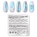 Yzdkj Halloween Nail Stamping Platten Snowflake Festival Pattern Nail Art Image Plates Stainless Steel Nail Art Platte Stencil (Color: 48656)