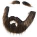 TOVINANNA 4 Sets Beard Dress up Brown Beard Pirate Beard Fake Eyebrow Fake Beard Beards for Costumes Plush 20.00X13.00X0.50CMx4pcs Multix4pcs - Buy Online on GoSupps.com