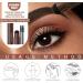 LXZJJM Eyebrow Stamp Stencil Kit - Long-lasting Smudge-free Brow Makeup | Natural and Smooth Texture | Multifunctional | Includes 10 Brow Shapes & Stamps | Reusable eyebrow stencils (01+03) - Buy Online on GoSupps.com
