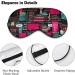 Buy Sleep Mask with Ice Cream Sayings - Adjustable Light Blocking Eye Mask for Men & Women - Vintage Soft Sleep Shade for Restful Nights - Buy Online on GoSupps.com