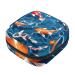 Menstrual Pad Bag with Zipper Ladies Napkin Pouch Tampons Collection Bag for Women and Girls (Koi Fish) Color 6