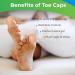 BloomLab Gel Toe Cap and Protector - Beige Toe Covers for Toe Relief - 6 Pcs Big Toe Cushions for Missing/Ingrown Toenails, Corns, Calluses, Blisters, Hammer Toes - Men & Women - Buy Online on GoSupps.com