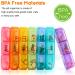 3-Times a Day Vibrant Pill Organizer | 7-Day Travel Pill Case | Food Grade High Capacity & Compact Design for Supplements Vitamins & Medications - Buy Online on GoSupps.com
