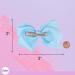 Set of 2 Sky Blue 3 Inch Grosgrain Bows for Little Girls | Hair Accessories - Buy Online on GoSupps.com