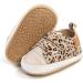 MK Matt Keely Baby Girl First Walking Shoes | Anti-Slip Soft PU Leather Sneakers | Infant Toddler 12-18 Months | Leopard Print - Buy Online on GoSupps.com