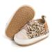 RVROVIC Baby Boys Girls Sneakers Anti-Slip Oxford Loafer Flats Infant Toddler PU Leather Soft Sole Baby Shoes 0-6 Months 3 Leopard