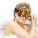 African Art Woman with Pot Orange Sleep Mask - Adjustable Strap, Light Blocking Blindfold for Night Sleep and Travel - Buy Online on GoSupps.com