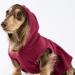 Fitwarm Fleece Dog Hoodie Dress Vest Sweater for Small Dogs Girl | Thermal Cat Apparel - Burgundy Red, Small - Buy Online on GoSupps.com