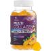 Collagen Gummies with Biotin - 2500mcg Hair Growth Skin & Nails Supplement - Hydrolyzed Peptides Type I & III Multi Collagen - Vitamin C & Zinc for Immune Support - Tasty Orange Flavor - 120 Gummies 120 Count (Pack of 1)