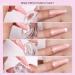 Clear Silicone Jelly Nail Stamper with Scraper | French Tip Manicure Tool for Nail Art Stamping Design - Buy Online on GoSupps.com