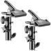 Neewer 2 PCS Photo Studio Heavy Duty Metal Clamp Holder with 5/8" Light Stand Attachment for Reflector
