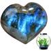 Labradorite Palm Stone Natural Labradorite Crystal Heart Palm Stone Mineral Reiki Pocket Crystal Tumble Collection Heart Shape Puff Stones for Good Luck Charm Meditation Riastvy 5 - Buy Online on GoSupps.com
