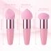 Sibba 3-Piece Makeup Powder Puff Set - Reusable Wet & Dry Face Sponges with Handle for Loose Powder Foundation Rouge & Cream - Pink Makeup Applicator Tools - Buy Online on GoSupps.com