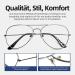 Buy New Vision Reading Glasses NV8132 | Unisex Pilot Metal Frame Retro Specs | Titan 1 Dioptria Reading Aid for Men & Women - Shop Internationally! - Buy Online on GoSupps.com
