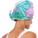 Pink Shell Green Leaf Hair Towel 2 Pack | Super Absorbent Quick Dry Hair Turbans for Women & Girls - Buy Online on GoSupps.com