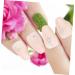 PLAFOPE 1 Set Nail Patch Fake Nails Nail Decorations for Nail Art Full Cover Nails Salon Diy Nail Decor False Nails Tips Fake Nails French Manicure X4 Supplies Plastic Pink - Buy Online on GoSupps.com