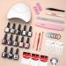Phoenixy Gel Nail Kit - 10 Colours Starter Kit with 36W UV LED Lamp | Manicure Tools & Nail Polish Set - Perfect Gift for Women - 30 Piece Set - Buy Online on GoSupps.com