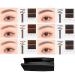 6-Piece Waterproof Eyebrow Pencil Set - Brown Dark Brown Light Brown Black Gray & Gray-Brown with Pencil Pointer - Perfect for All Skin Tones - Buy Online on GoSupps.com