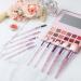 10 PCS Glitter Crystal Makeup Brush Set - Cute Bling Professional Synthetic Brushes for Eyes Lips & Face - Perfect for Women - Shop Internationally - Buy Online on GoSupps.com