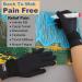 Copper Infused Compression Arthritis Gloves for Women Men - 2 Pairs Full Finger Support with Strap, Small-Medium Black - Buy Online on GoSupps.com