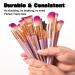 JAF 26pcs Professional Makeup Brush Set - Vegan Kabuki Face Contour Brushes in Pink & Rose Gold - Complete Soft Cosmetic Kit (Purple) - J2621SV-Z - Buy Online on GoSupps.com