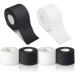 4 Pcs Pre Wrap Tape Athletic Finger Wrist Tape Sports No Sticky Residue Very Strong Easy Tear First Aid Injury Wrap for Athletes Trainers Boxing  1.5 Inch x 33 Feet (Black  White)