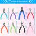 8 Pcs Jewelry Making Pliers Tool Kit for DIY | Needle Nose, Round Nose, Wire Cutters, Crimping Pliers, Bent Nose, End Nippers, Bail Making, Nylon Pliers - Multicolor - Buy Online on GoSupps.com
