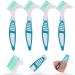 Healifty 4 Pcs Hard Denture Brush - Double Sided Toothbrush for Fake Teeth - Multi-Layered Bristles - Green - Buy Online on GoSupps.com