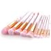 Fegtrtyoa 10 Professional Makeup Brushes Set Tool Foundation Eye Shadow Lip Liner Blush Marble Face Makeup Brush - Buy Online on GoSupps.com