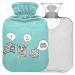 Naanle funny sheep heat bottle with cover transparent hot water bottle heat bottle for bed handfoot warmer pain relief heat and cold therapy large 2l