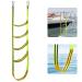 5 Step Boat Rope Ladder, Extra Long Portable Boat Rope Ladder Extension Marine Rope Ladder Assist Boat Folding Ladder Swim Ladder Boarding Ladder for Inflatable Boat, Kayak, Motorboat, Canoeing Green