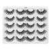 10 Pairs False Eyelashes Long Mink Eyelashes Wispy Lashes Makeup Natural Mink Lashes Fake Eyelash (Y007)