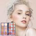 Eyeshadow Makeup Palette Matte Shimmer Makeup Palette | Long Lasting Bright Color Eye Makeup Palette Natural Colors Make Up Shadows Pw tools - Buy Online on GoSupps.com