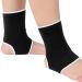 4 Pieces/ 2 Pair Kids Ankle Support Compression Kid Ankle Brace Elastic Kids Compression Socks Knitted Ankle Support Brace Ankle Sleeve for Jogging Running Walking Fitness (Black  5-10 Years) 5-10 Years Black