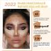 Waterproof Contour Stick Concealer Highlighter with Brush - Longlasting & Professional Face and Body Makeup (4#Contour) - Buy Online on GoSupps.com