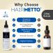 HAIRMETTO Saw Palmetto Hair Serum | Promotes Hair Regrowth, Soothes Scalp | Non-Oily, Peppermint Scent -118 mL - Buy Online on GoSupps.com